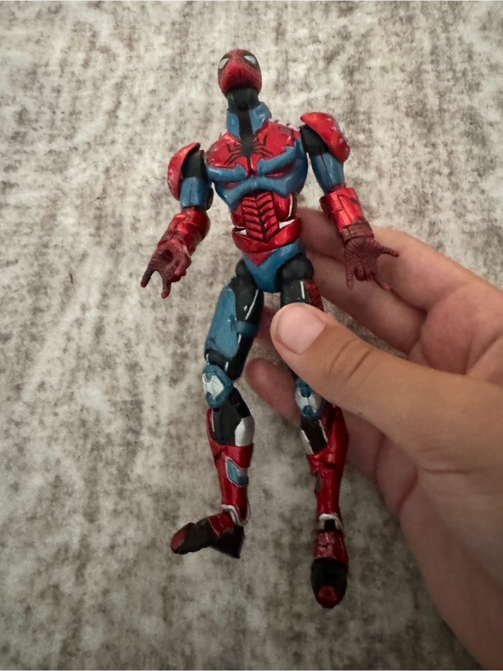 Marvel Red and Blue Spider-Themed Action Figure